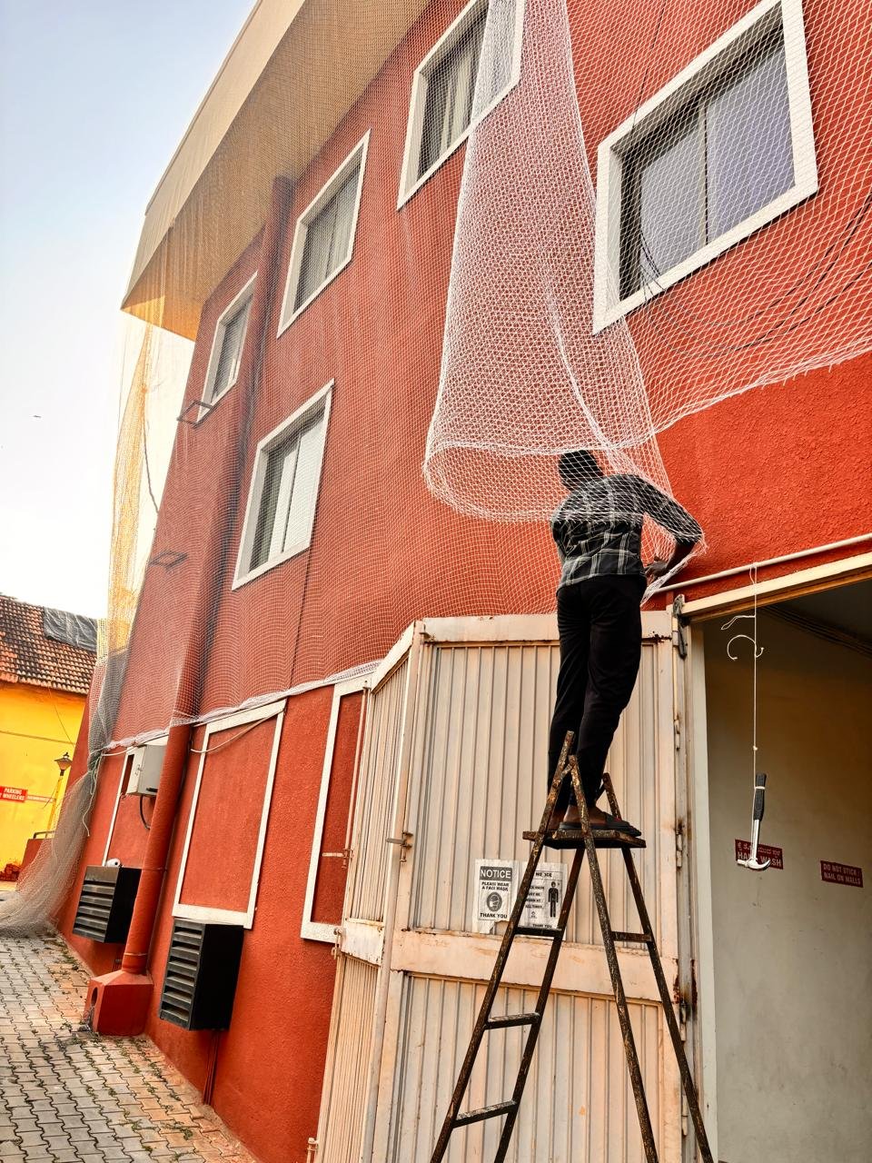 Best Duct Area Safety Nets in Bangalore by Vikram Safety Nets